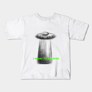 "I want to believe" ex files Kids T-Shirt